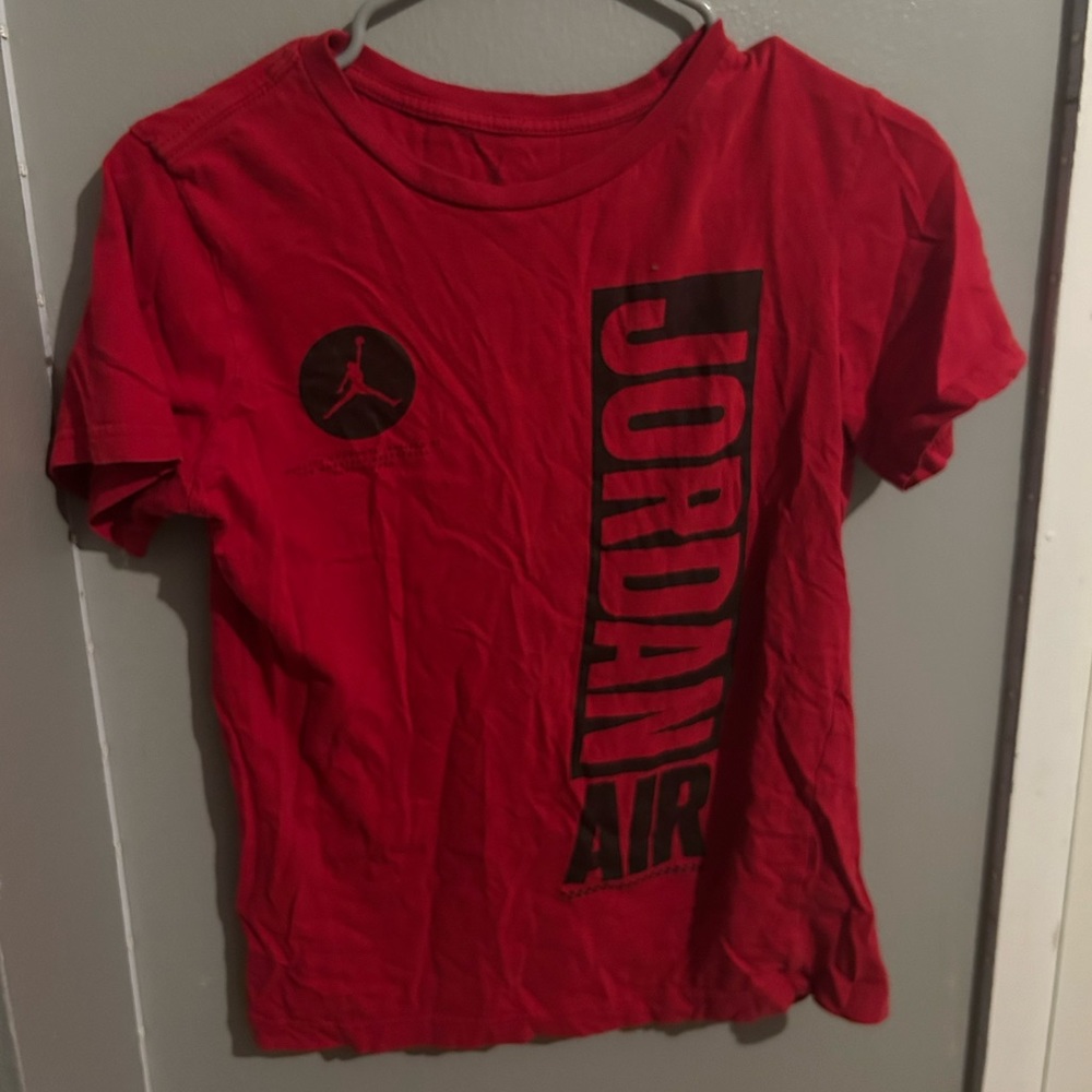 jordan red tee